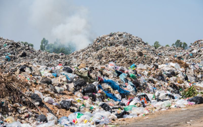 benefits of recycling - reduce waste sent to landfill