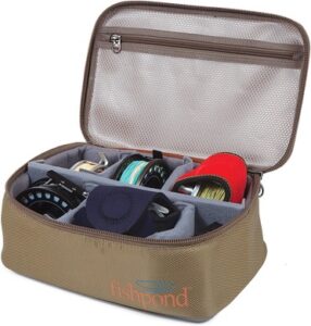 Recycled fabric tackle box for fishing