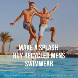 Mens recycled swimwear