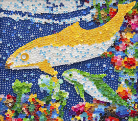 ocean plastic art