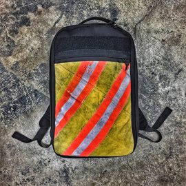recycled firehose backpack