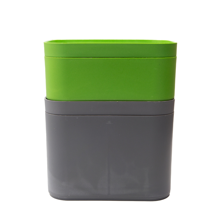 Stackable Organization Containers made with 100% recycled content.